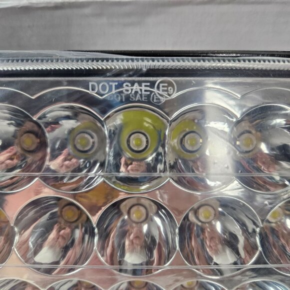 LED Headlight With Plug-In 7-Inch Rectangular DOT SAE Compliant JG-1003-XC - Picture 6 of 8